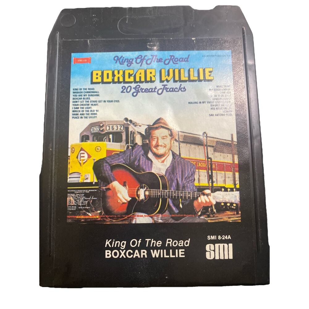 BOXCAR WILLIE KING OF THE ROAD 8 TRACK TAPE
